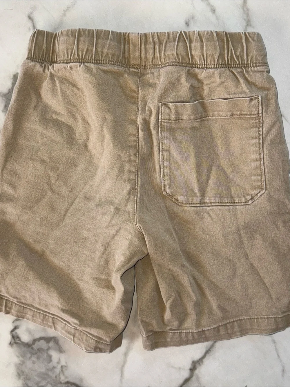 Kids Drawstring Cargo Shorts - Navy & Khaki